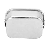 Dilwe Boîte à Déjeuner Portable en Acier Inoxydable, Récipient Alimentaire isolé avec Conception Anti-fuite, Idéal pour les étudiants et les Pique-niques, 17 X 13,5 Cm