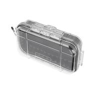 Dilwe Boîte de Rangement étanche et Résistante aux Chocs pour Outils de Survie en Plein Air, Boîtier Compact en ABS avec Coussinet en Caoutchouc pour Téléphone, Clés - Boîte de Transport