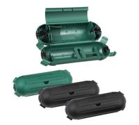 Dilwe Cache-cordon Prolongateur, Joint d'étanchéité à Double Verrouillage | Protecteur de prise extérieure, cordons compatibles AWG 12 14 16, extrémités d\'étanchéité en caoutchouc, quatre loquets de