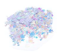 Dilwe Confettis en Forme de Fleur à Paillettes pour Mariage - pour une Décoration Faite à la Main - Sachet de 30 G - Décoration de Vacances et de Mariage (WHITE)