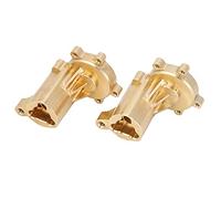 Dilwe Couvercle de Boîtier de Portail en Laiton Extérieur Arrière pour Gen8 II 1/10 RC Crawler, Accessoires RC 2PC de Haute qualité, Jaune, Facile à Installer pour les Amateurs de