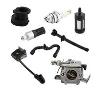 Dilwe Jeu de Carburateurs de Bobine D'allumage de Carburateur pour Tronçonneuses, Pièces de Rechange Durables pour MS170 MS180 100% Neuf
