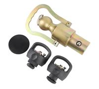 Dilwe Kit de Boule à Col de Cygne et Chaîne de sécurité, Boule d'attelage à Col de Cygne en Acier Inoxydable 2-5 16 Pouces 30 000 LB Verrou Quart de Tour pour Remorquage de Camion pour F 450 2500
