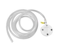 Dilwe Kit de Tuyau de Vidange AC, Connecteur Magnétique de 12 Pieds, PVC | Conduite de Condensat Transparente pour Unités de Fenêtre, sans Perçage avec Pince de Serrage, Tubes Flexibles en ABS et
