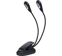 Dilwe Lampe pupitre Musique, 6 LED / 8 LED Mini Lampe à Double tête Lampe réglable à Pince câble USB Lecture/Livre/Table/Chevet G
