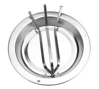 Dilwe Rôtissoire à Poulet en Acier Inoxydable, pour Barbecue et Camping en Plein Air, Durable 19.5x16.5cm, 1 Pièce