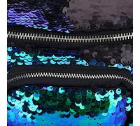 Dilwe Sac à Bandoulière à Paillettes pour Femmes, Sangle Réglable pour Pochette de Taille et Sac à Main, avec Fermeture éclair Durable et Design Brillant, pour Accessoires de Mode de