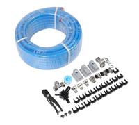 Dilwe Système de Tuyauterie d'air comprimé, Kit de Conduite d'air comprimé de 3 à 4 Pouces X 100 Pieds, Triple Couche 'aluminium HDPE, 200 PSI à 73 F, Joint Torique scellé, pour Installation