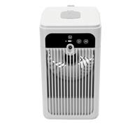 Dilwe Ventilateur de Climatiseur de Bureau, Refroidisseur Rechargeable de 500 Ml avec Affichage de L'horloge, Minuterie, Lecture de la Température, Port de Type C, pour le Bureau à