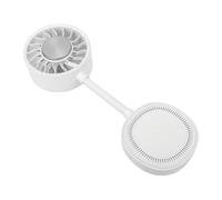 Dilwe Ventilateur de Téléphone Magnétique, Ventilateur Rechargeable à Pince de 2000 MAh avec Plaque de Refroidissement, Portable USB C à 3 Vitesses pour les Voyages, le