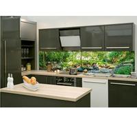 Dimex Film autocollant pour crédence de cuisine - Jardin Botanique - 260 x 60 cm | Film décoratif adhésif - Protection anti-éclaboussures pour la cuisine | Fabriqué en UE