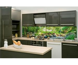 Dimex Film autocollant pour crédence de cuisine - Jardin Botanique - 260 x 60 cm | Film décoratif adhésif - Protection anti-éclaboussures pour la cuisine | Fabriqué en UE