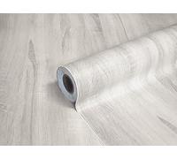 DIMEX LINE Film autocollant laminé CHÊNE BLANC pour meubles en bois, cuisine, porte, table, mur - PVC Adhésif Film - Largeur du rouleau: 90 cm