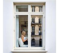 DIMEXACT - Film miroir sans tain de sécurité pour petit vitrage vis-à-vis lointain - alu clair - 152 cm x 2 m - en Rouleau