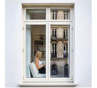 DIMEXACT - Film miroir sans tain pour grand vitrage vis-à-vis proche - alu foncé - 152 cm x 2 m - En Rouleau