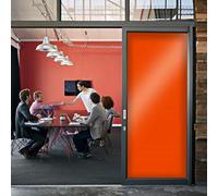 DIMEXACT - Film occultant Orange Brillant pour fenêtre - 122 cm x 0.5 m - en Rouleau