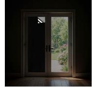 DIMEXACT - Film opaque anti chaleur miroir et noir pour vitre extérieure - 75 cm x 1 m - En Rouleau