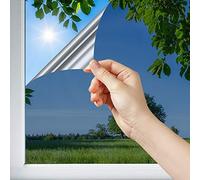 DIMEXACT - Film Solaire Anti Chaleur pour Double vitrage Meilleure Performance - alu foncé et Noir foncé - 152 cm x 5 m - en Rouleau
