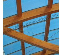 DIMEXACT - Film Solaire Argent Effet Miroir pour Toit Polycarbonate plexiglas - 152 cm x 1.5 m - en Rouleau