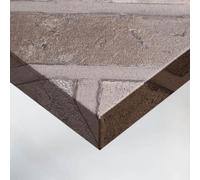 DIMEXACT - Papier peint adhésif effet brique grise - 122 cm x 5 m - en Rouleau