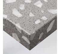 DIMEXACT - Papier peint adhésif effet pierre grise et blanche - 122 cm x 10 m - en Rouleau