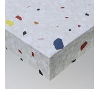 DIMEXACT - Papier peint adhésif effet terrazzo beige - 122 cm x 5 m - en Rouleau
