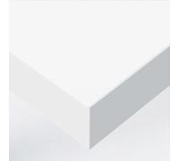DIMEXACT - Papier peint autocollant blanc mat haute finition - 122 cm x 5 m - en Rouleau