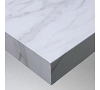 DIMEXACT - Rouleau adhésif effet marbre blanc délavé mat Eco - 122 cm x 10 m - en Rouleau