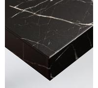 DIMEXACT - Rouleau adhésif effet marbre noir cendré - 122 cm x 2.5 m - en Rouleau
