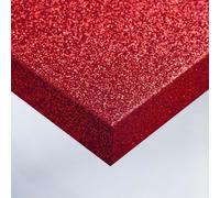 DIMEXACT - Rouleau adhésif rouge pailleté - 122 cm x 1.5 m - en Rouleau