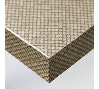 DIMEXACT - Vinyle adhésif effet tissu à points dorés et argentés - 122 cm x 10 m - en Rouleau