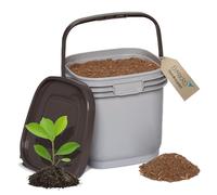 DIMIKRO Bokashi Ferment - Qualité biologique 2,0 kg dans un seau hermétique pratique - Aide à la fermentation pour seau Bokashi et compost - Élimine les odeurs, les moisissures et la pourriture