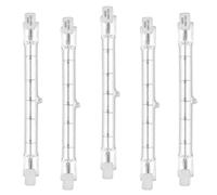 Dimmable Ampoule Eco halogène R7S 118mm,400W=500W, 230V 7750lm blanc chaud T3 J118 Projecteur Halogène Linéaire pour l’éclairage de paysage, sécurité, lampadaires (paquet de 5)