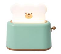 Dimmable Bread Night Light, Cute Bread Lamp, Réglable Brightness Bread Light, LED Cute Bedside Lamp with Adjustable Brightness, 13 x 12,5 x 5,5 cm Toast Bread Lamp for Table & Bedside Lamp