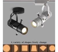 Dimmable mode variable focus COB downlight LED plafonnier 12W15W20W30W40W110V220V suivi barre d'éclairage centre commercial KTV