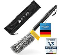 Dimono® Brosse à Barbecue Professionnelle BBQ Brosse pour Un Nettoyage à 360° en Acier Inoxydable - Nettoyer Plus Rapidement l'extérieur, Le Barbecue et Le Gril (Standard)