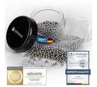 DIMONO® Perles de Nettoyage Carafe en Acier Inoxydable - Billes | Sans produit chimique - pour carafes, décanteurs, vases, thermos - boîte de rangement incluse