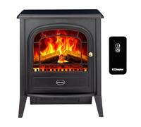 Dimplex Club Cheminée Électrique Autoportant Cheminee Electrique Effet Flamme LED Optiflame avec Lit de Bûches Chauffage 2 KW Activable Télécommande Incluse