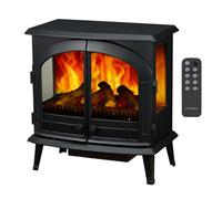 Dimplex Emberly Cheminée Électrique Autoportant 3 Faces Cheminee Electrique Effet Flamme LED Optiflame Chauffage 2 KW Activable Commande Via Télécommande et Application