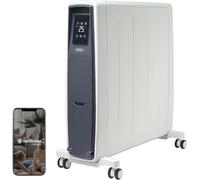 Dimplex FUTURAD Radiateur électrique sans huile 2000 W, appli Wi-Fi, 60 m³ | Roulettes et poignée - thermostat 5-35 °C, minuterie 24 h, programme hebdomadaire, sécurité enfant, anti-basculement