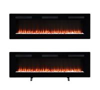 Dimplex - Sierra 60"" - Cheminée électrique avec chauffage murale ou sur pied - Optiflame, 1600W, Commande via application