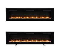 Dimplex - Sierra 72"" - Cheminée électrique avec chauffage murale ou sur pied - Optiflame, 1600W, Commande via application
