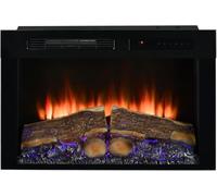 Dimplex Spark 26'' Insert de Cheminée Électrique Cheminée Murale Effet Flamme LED Optiflame, Vitesse et Luminosité Réglables - 2 KW Chauffage Activable avec Minuterie et Télécommande