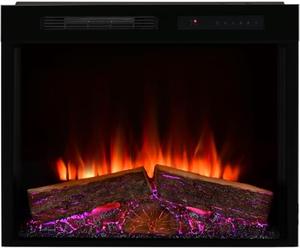 Dimplex Spark 28'' Insert de Cheminée Électrique Cheminée Murale Effet Flamme LED Optiflame, Vitesse et Luminosité Réglables - 2 KW Chauffage Activable avec Minuterie et Télécommande
