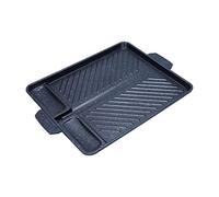 DimyFew Barbecue Plaque Barbecue Portable Poêle Grill Universelle Plateau Aluminium Antiadhésif Cuisson Coréenne Outil Friture Cuisson Adapté Camping