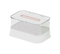DimyFew Boîte à Mouchoirs Distributeur Automatique Boîte de Rangement de Serviettes Porte-Papier Lavable Style Créatif Adapté à Bureau Salon Salle de Bain Cui, Blanche