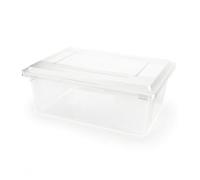 DimyFew Boîte Conservation avec Couvercle Empilable Boîte Rangement Alimentaire Robuste Contenant pour Professionnels, 65.5cm X 45.8cm X 24.2cm, Grand Modèle Haut, Boîte De Rangement Rectangulaire
