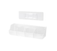 DimyFew Boîte de Rangement Murale Organisateur Contenant Multi-compartiments pour Fournitures Bureau sous-vêtements Chaussettes Convient pour Salle de Bain Ma, Clair