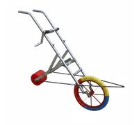 DimyFew Chariot Enrouleur de Bande D'irrigation Roues Dévidoir à Manivelle Structure Métallique Porte-Tuyau Portable pour Jardiniers, Champ