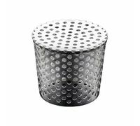 DimyFew Couvercle de Drain Grille de Vidange Crépine Antibouchage Encastrable en Acier Inoxydable pour Porte-égout Balcon Toit Terrasse Mur Utile pour Entretien Extérieur, 90mm Conique 201 Acier